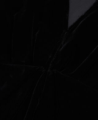 The Kooples DAMEN BLACK kurzes kleid aus schwarzem velours