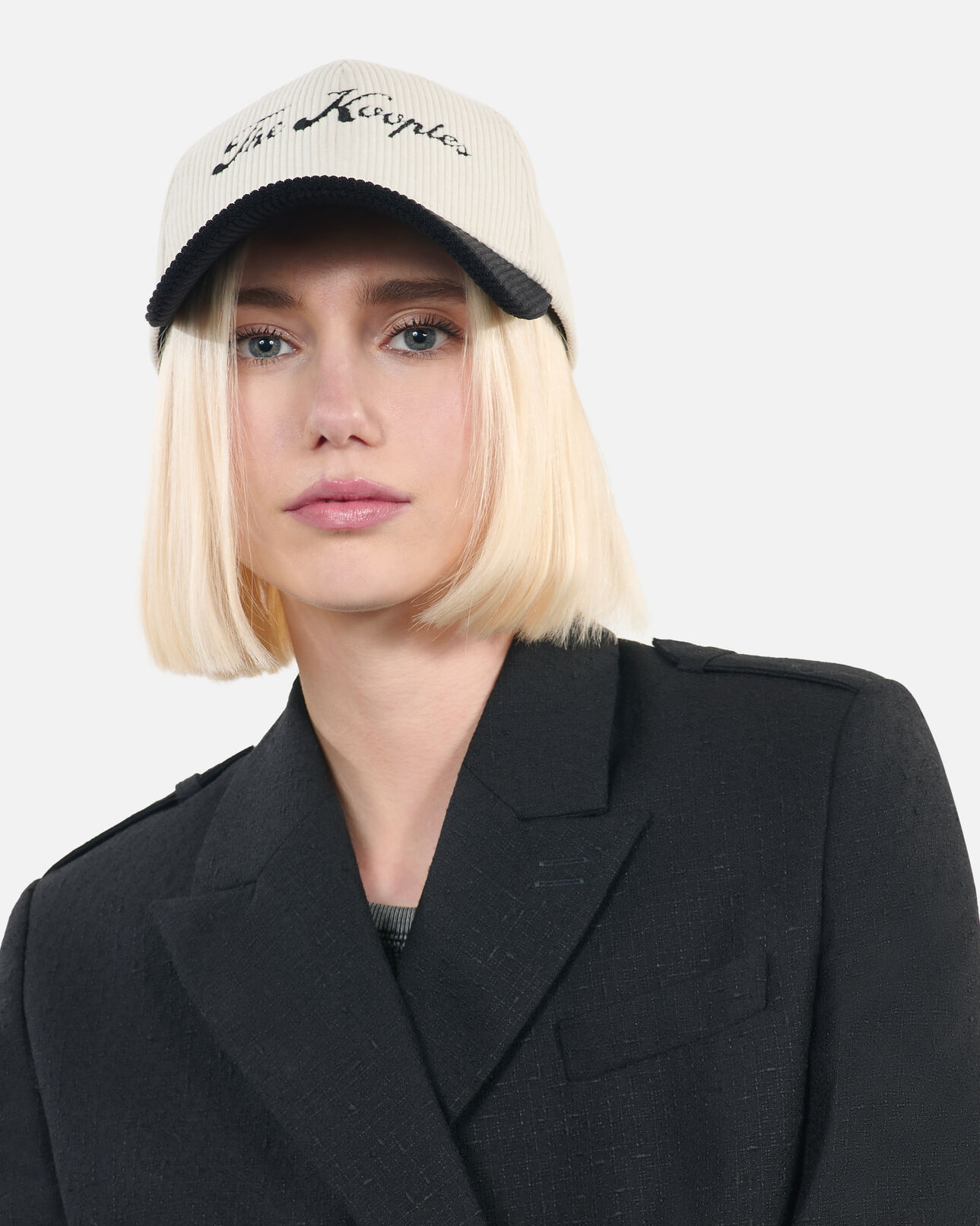 The Kooples MIXED BLACK / WHITE black and white logo cap