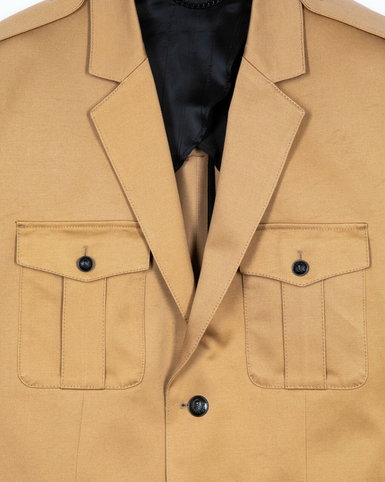 The Kooples MEN CAMEL camel cotton single-breasted jacket