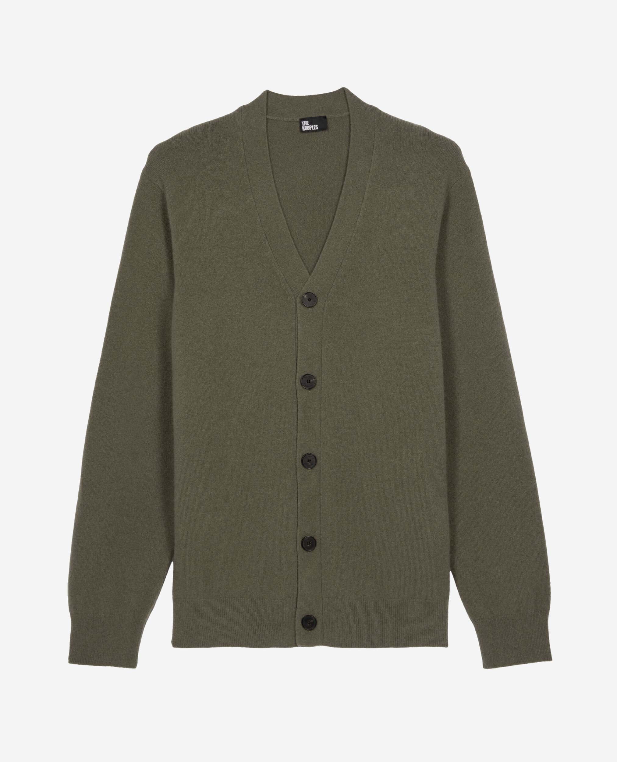 Cardigan en cachemire kaki, OLIVE KAKI, hi-res image number null