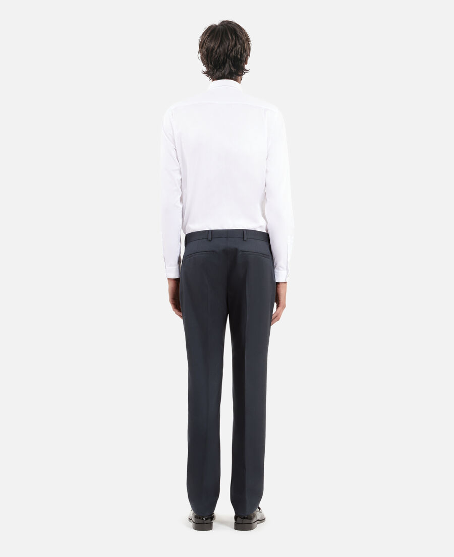 The Kooples MEN BLUE PETROL straight blue suit pants