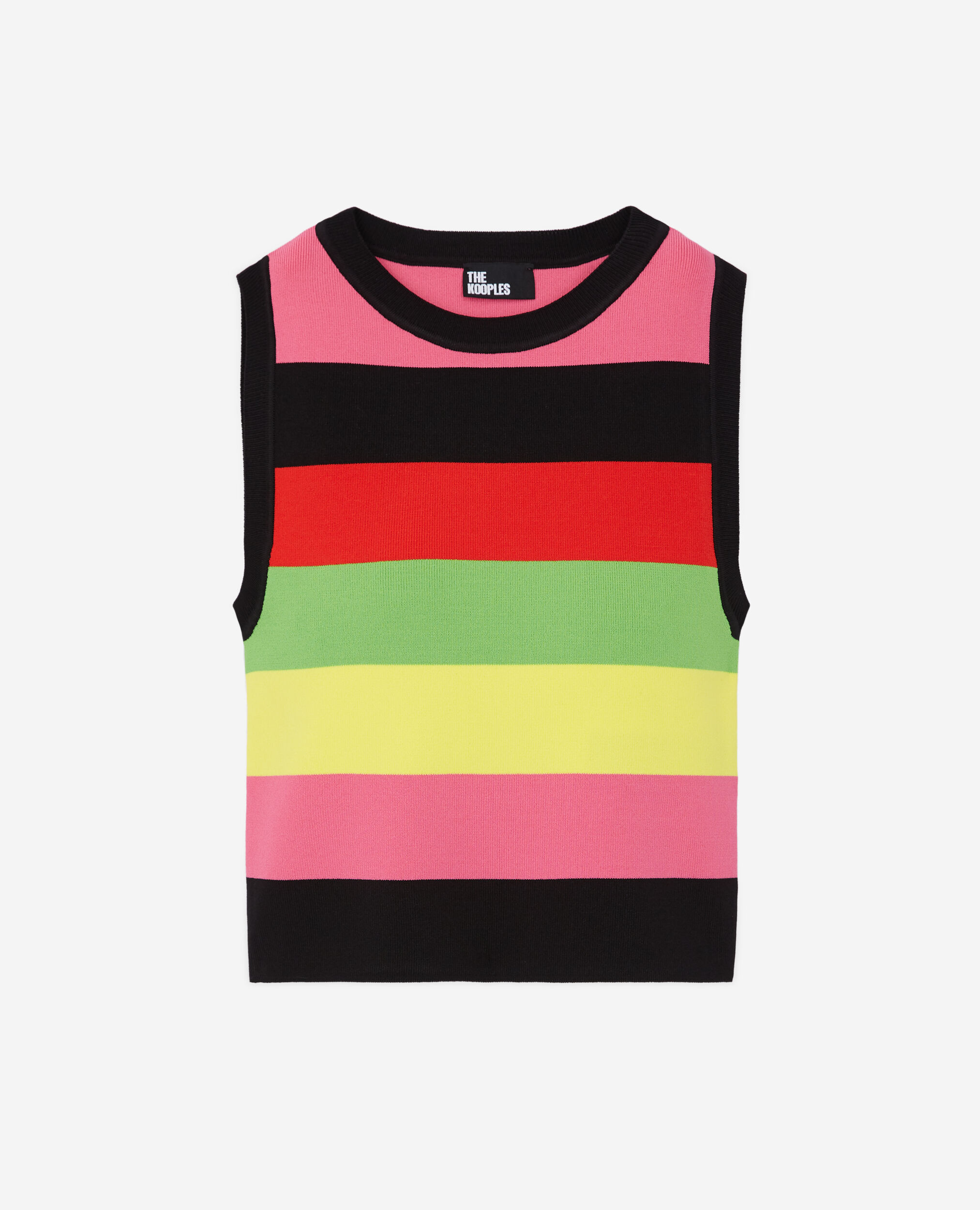 The Kooples short multicolor striped sweater, this season's The Kooples short multicolor striped sweater, this season's