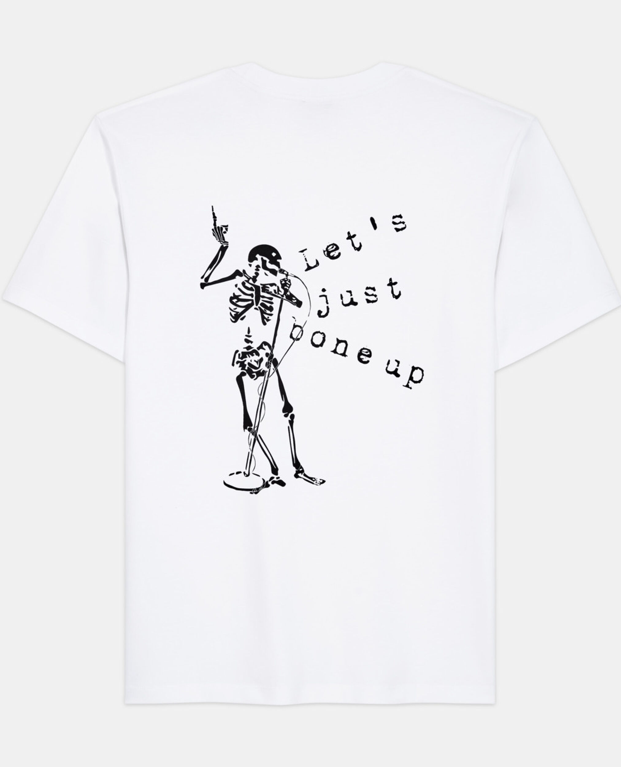 White screen print T-shirt, WHITE, hi-res image number null