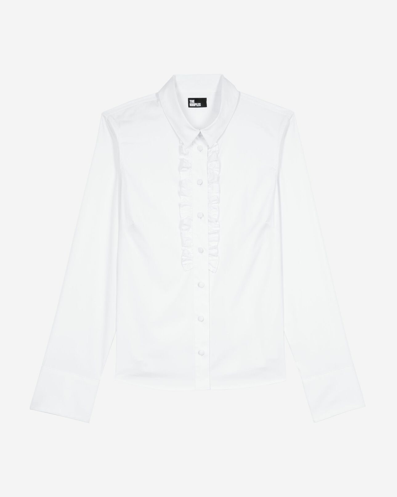 The Kooples WOMEN WHITE white poplin shirt