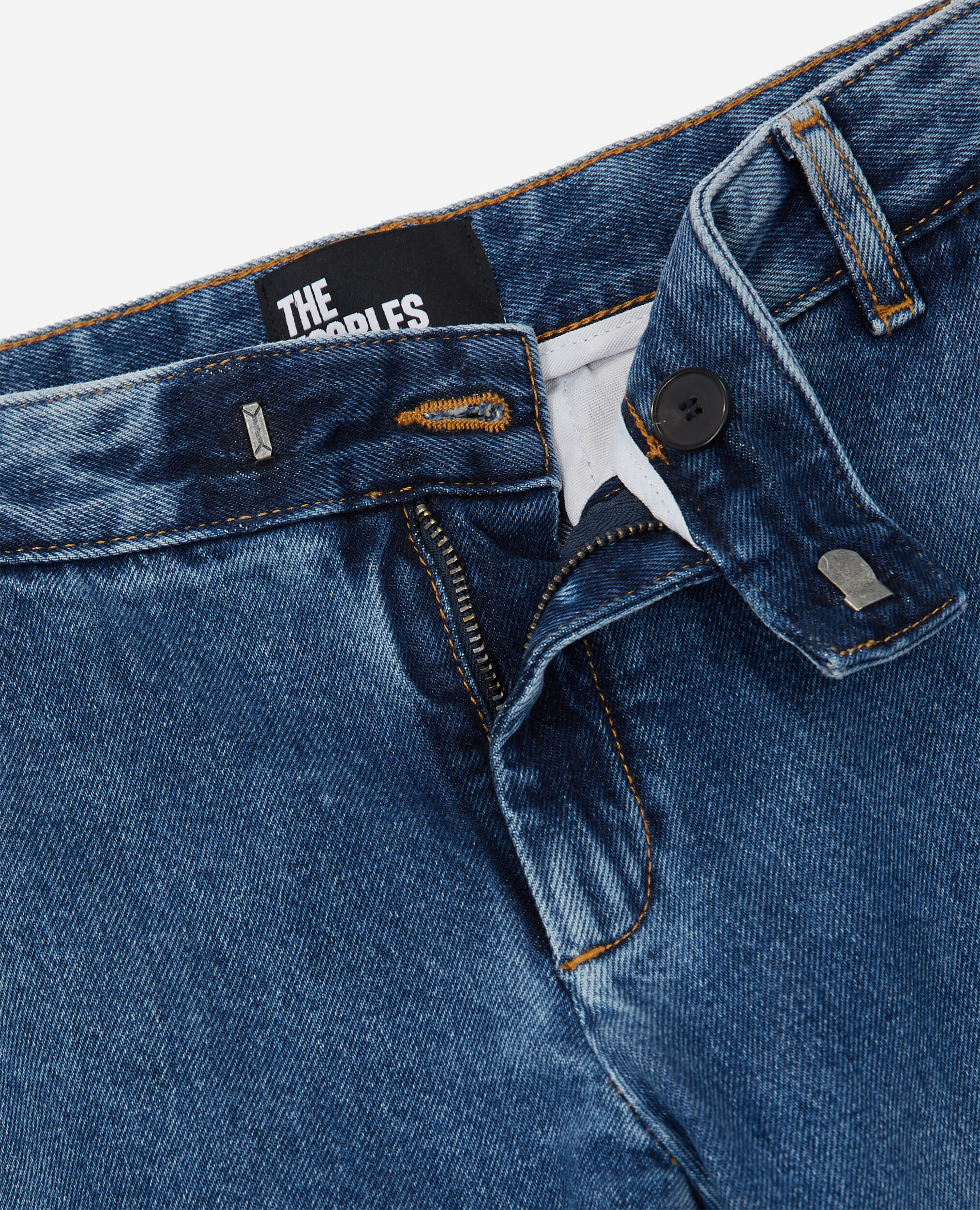Wide-leg blue jeans, BLUE DENIM, hi-res image number null