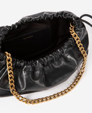 The Kooples F BLACK taylor bag in black recycled leather