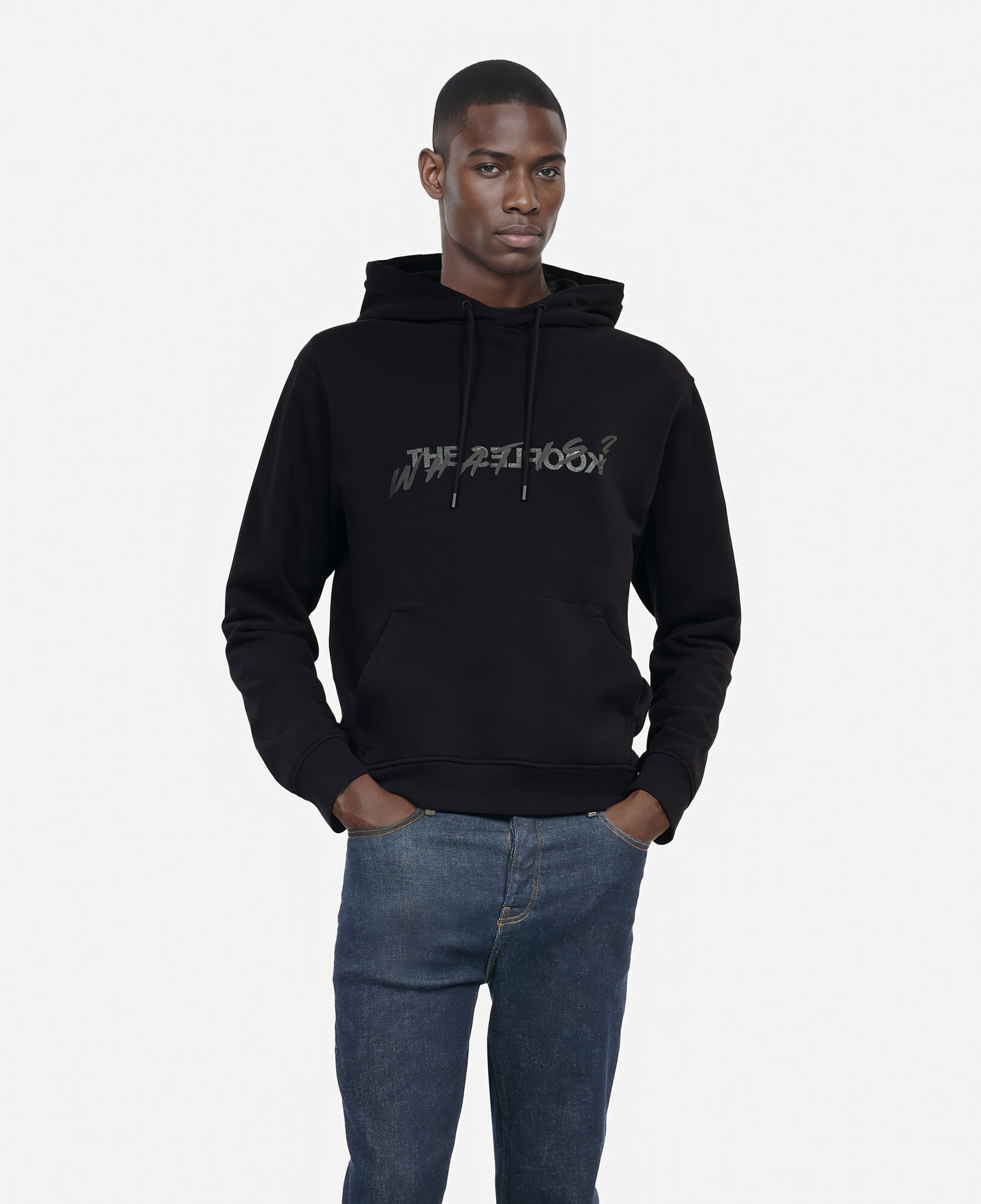 The Kooples HOMME BLACK sweatshirt à capuche what is noir