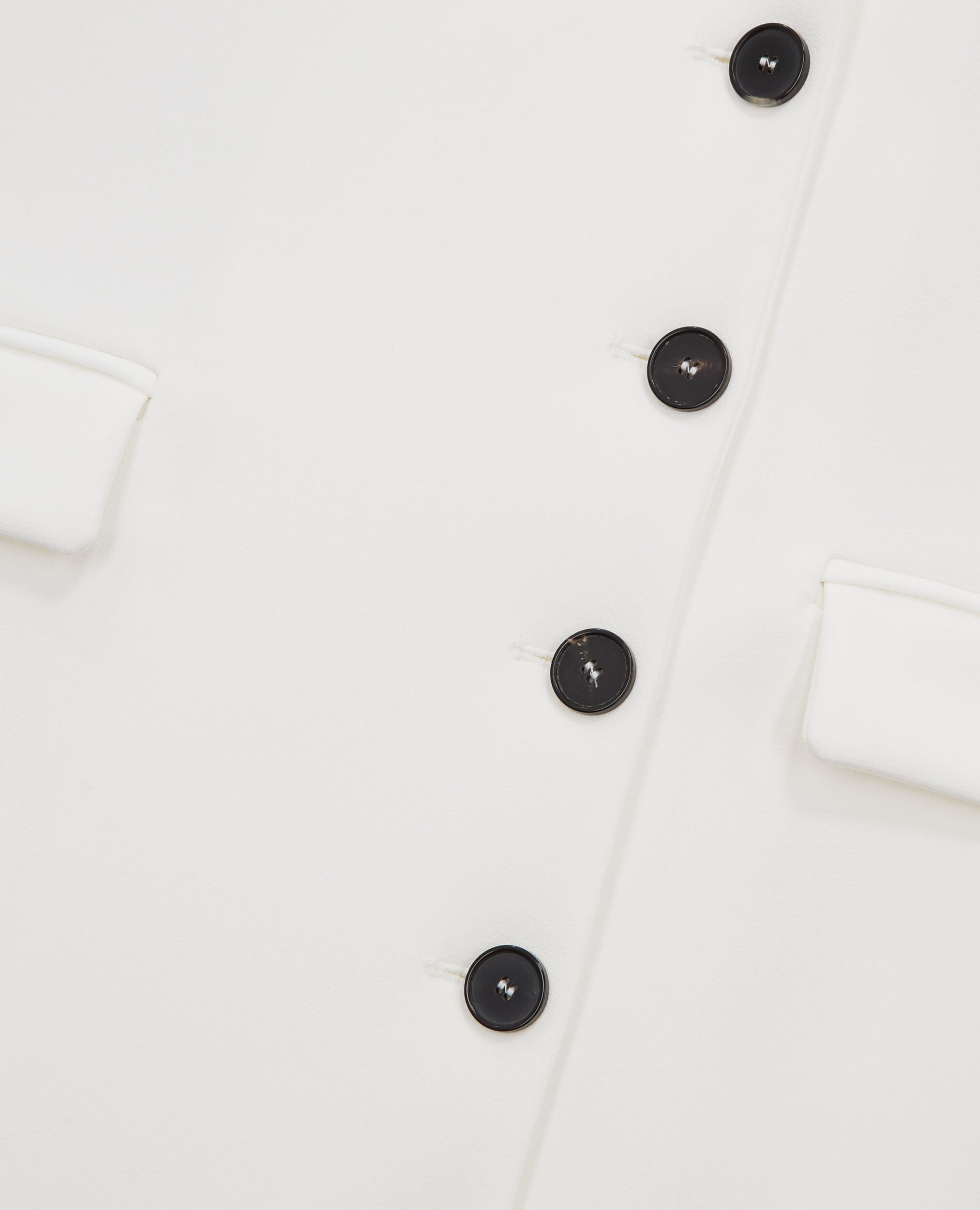 Vestido corto blanco crudo, ECRU, hi-res image number null