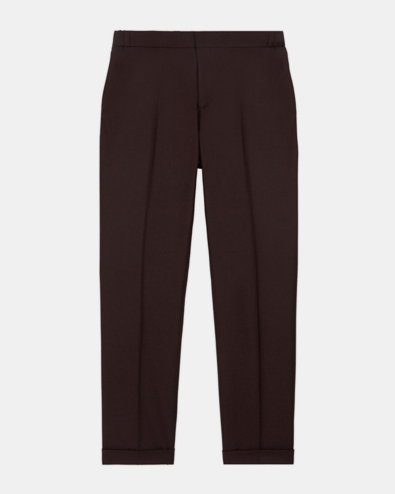 The Kooples MEN BURGUNDY burgundy wool suit pants