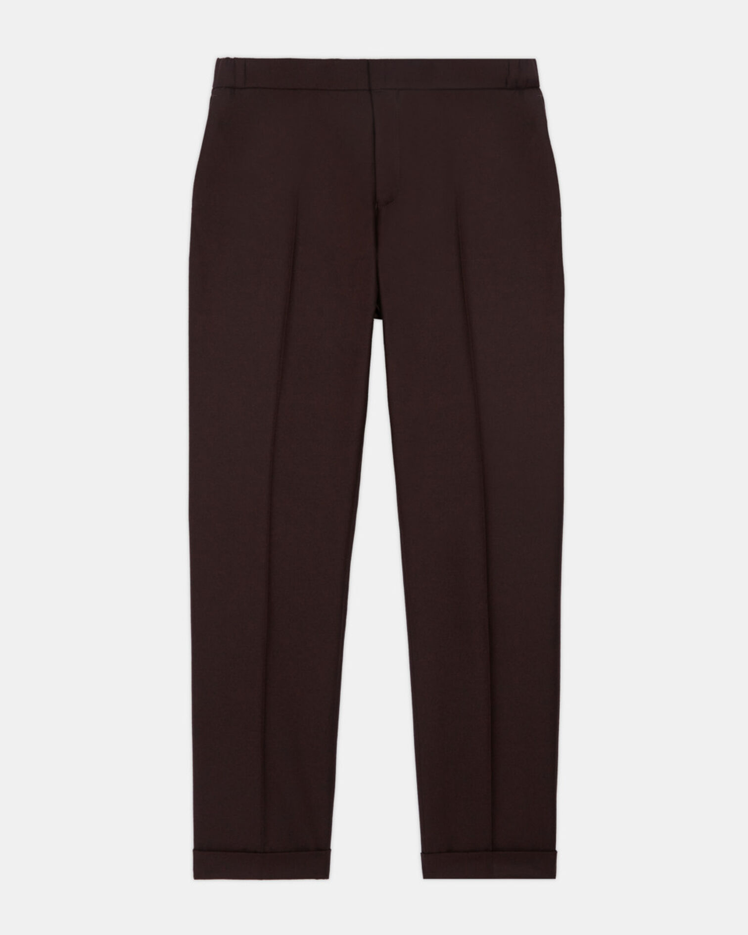 Burgundy wool suit pants, BURGUNDY, hi-res image number null