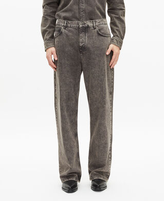 The Kooples HOMME DENIM GREY jean baggy gris