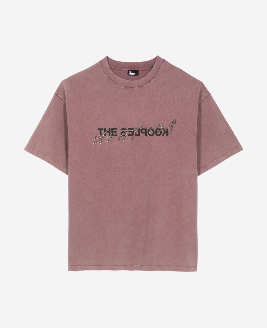 The Kooples H FIGUE what is burgundy t-shirt