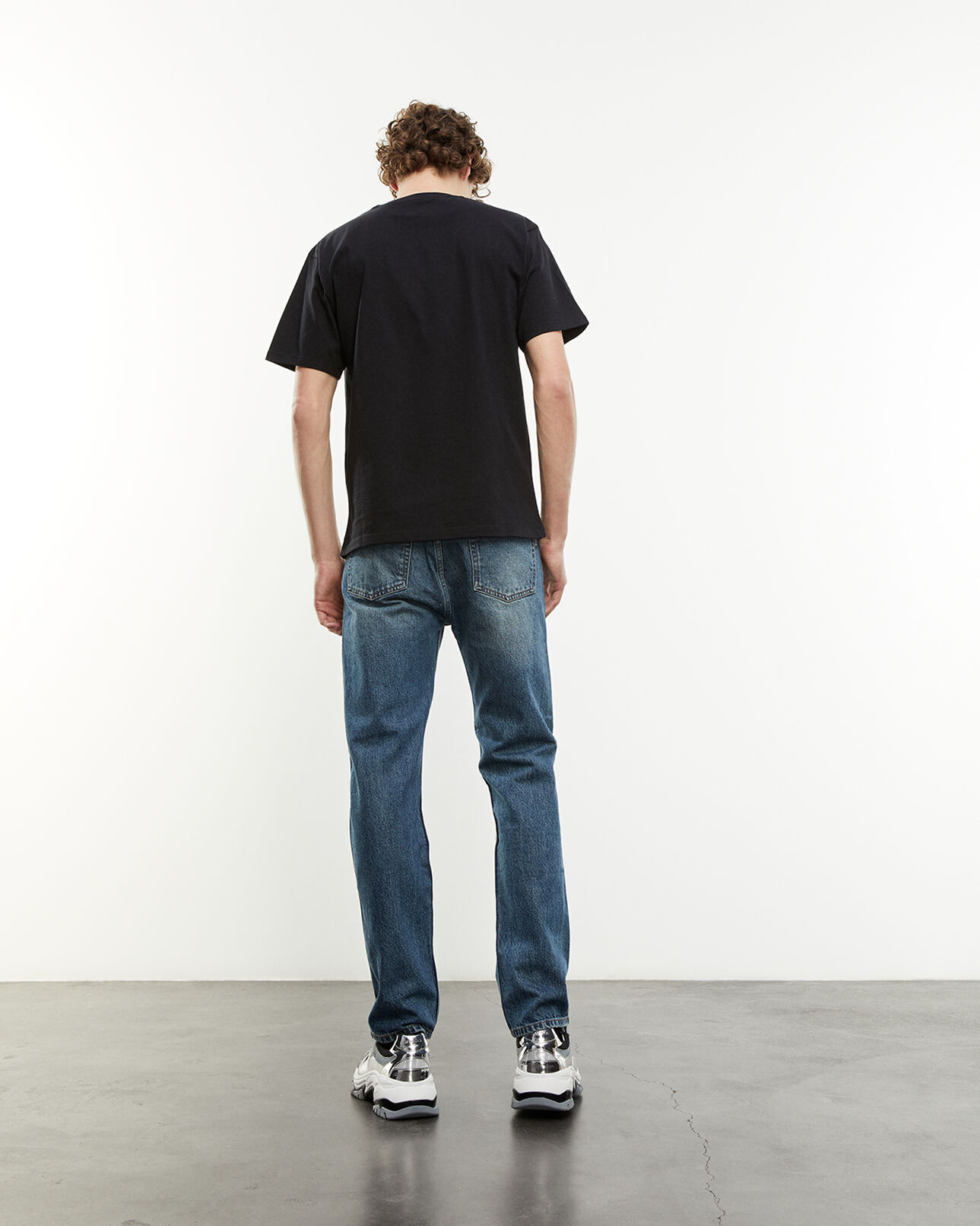 The Kooples HERREN BLUE VINTAGE jeans dunkelblau destroyed-details