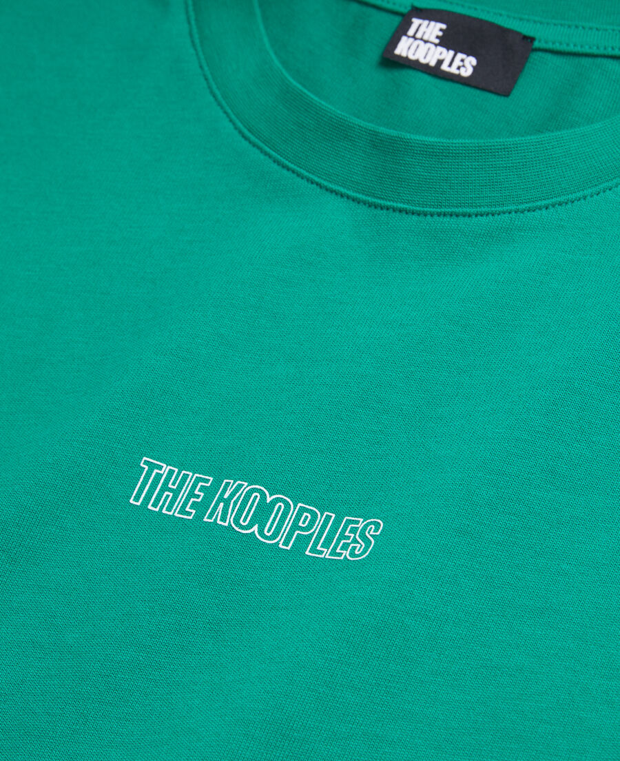 men's green t-shirt with logo