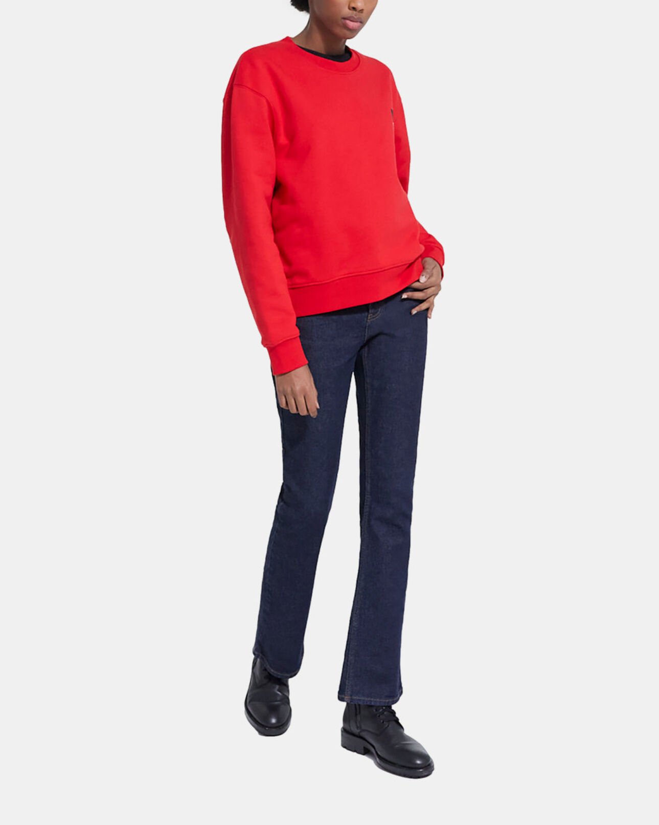 The Kooples FEMME TANGO RED sweat en coton rouge