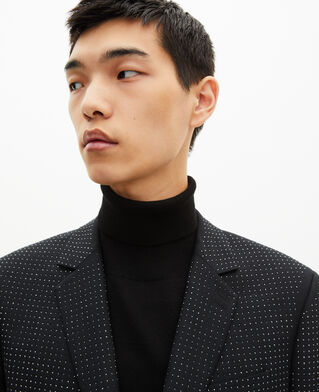 The Kooples HERREN BLACK schwarze jacke mit strasssteinen