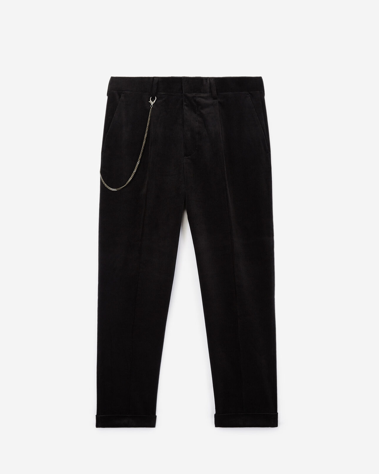 The Kooples MEN BLACK black ribbed velvet trousers