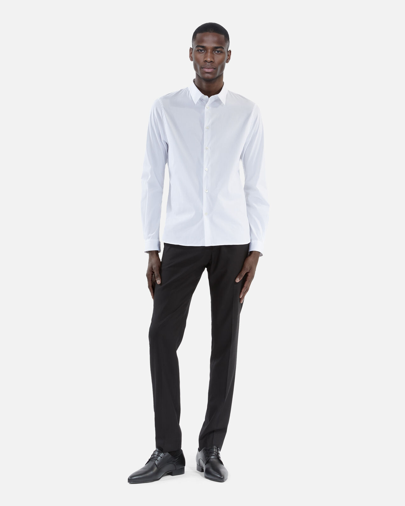 The Kooples HERREN WHITE elegantes, weißes hemd aus popeline