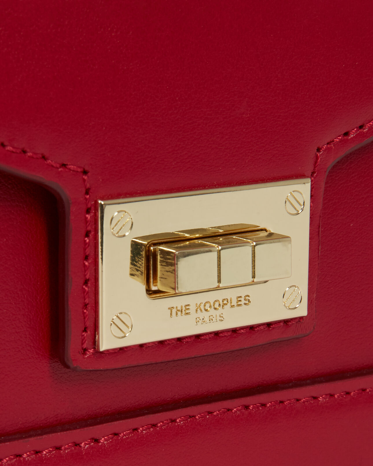 The Kooples FEMME BURGUNDY sac emily medium iconic rouge carmin