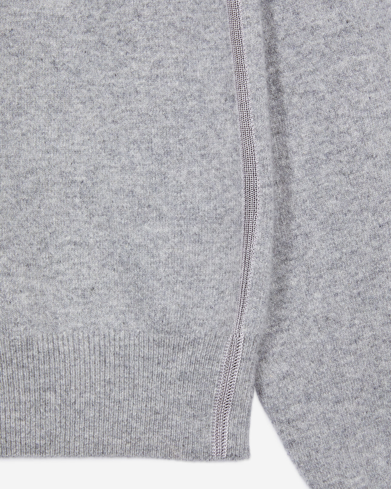 The Kooples MEN MIDDLE GREY MEL grey cashmere sweater