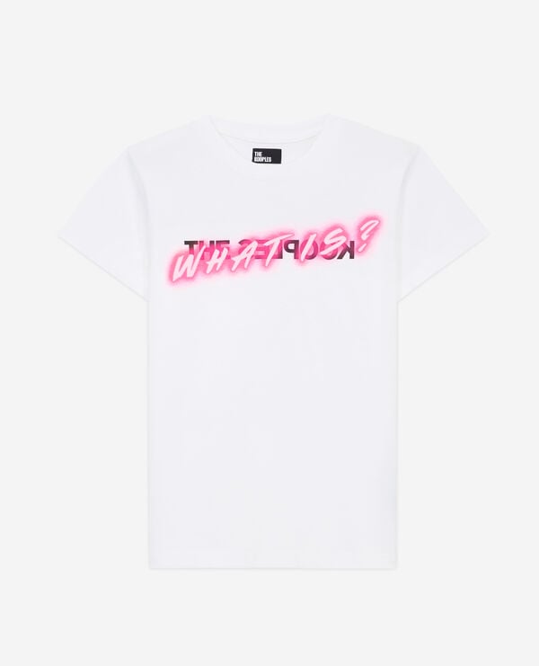 The Kooples FEMME WHITE t-shirt what is néon blanc