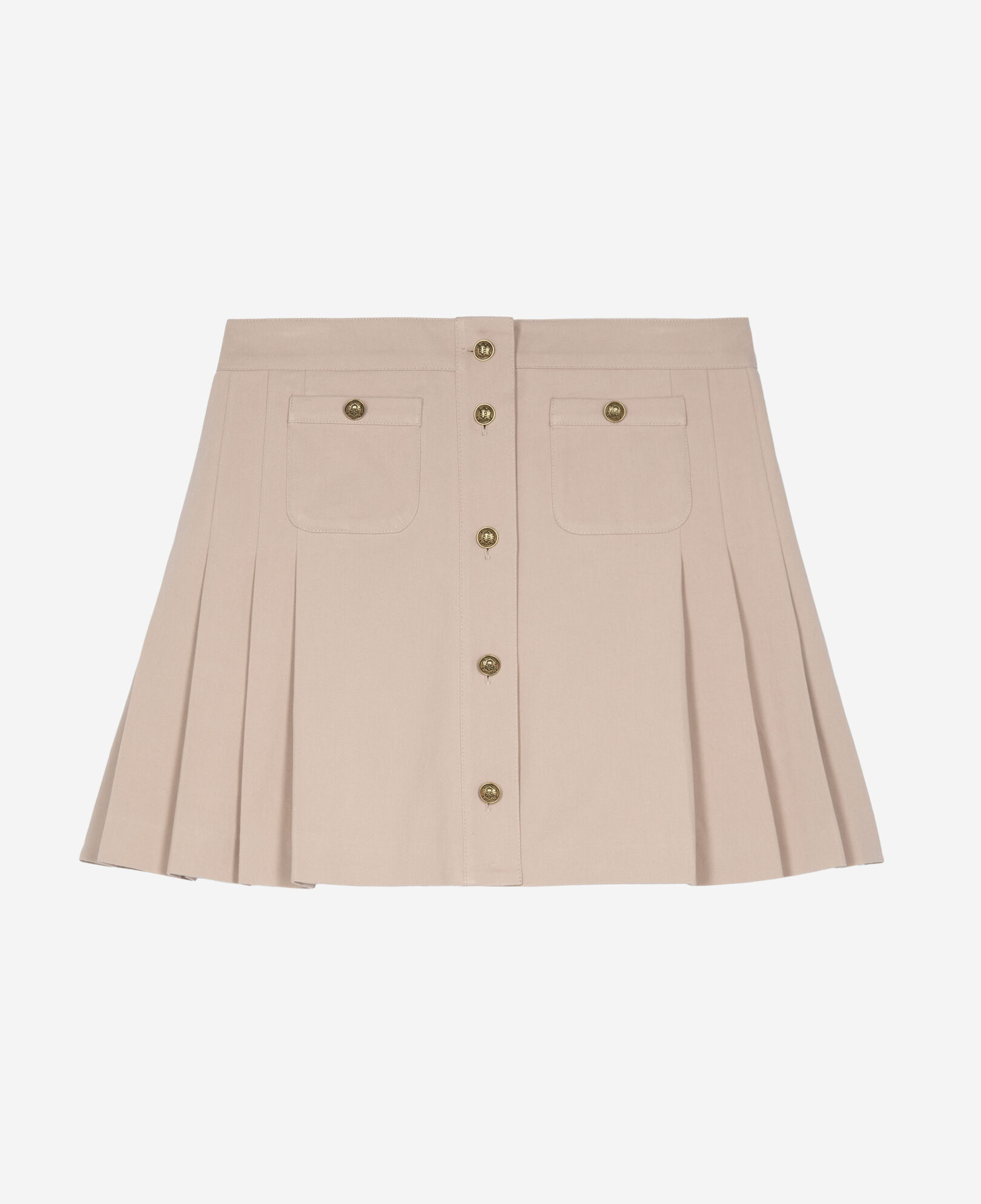 The Kooples WOMEN LILA light pink pleated short skirt