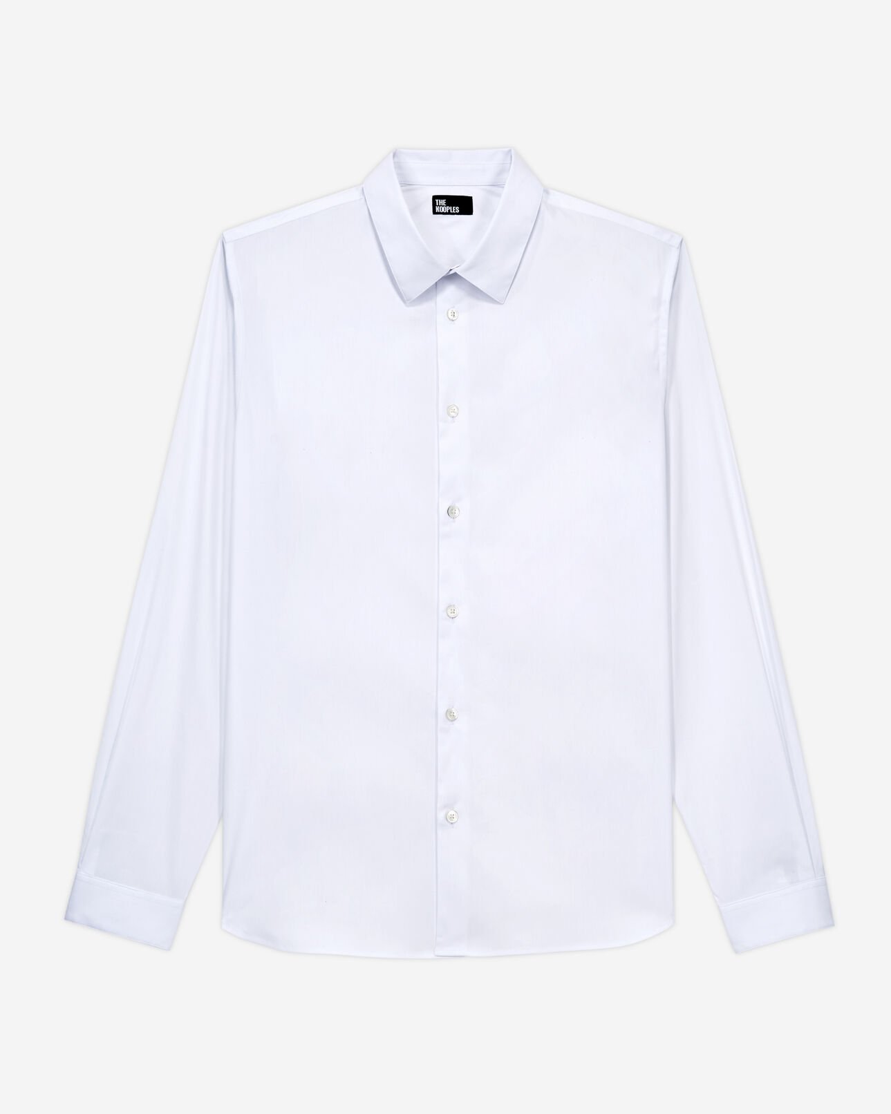 The Kooples MEN WHITE formal white poplin shirt