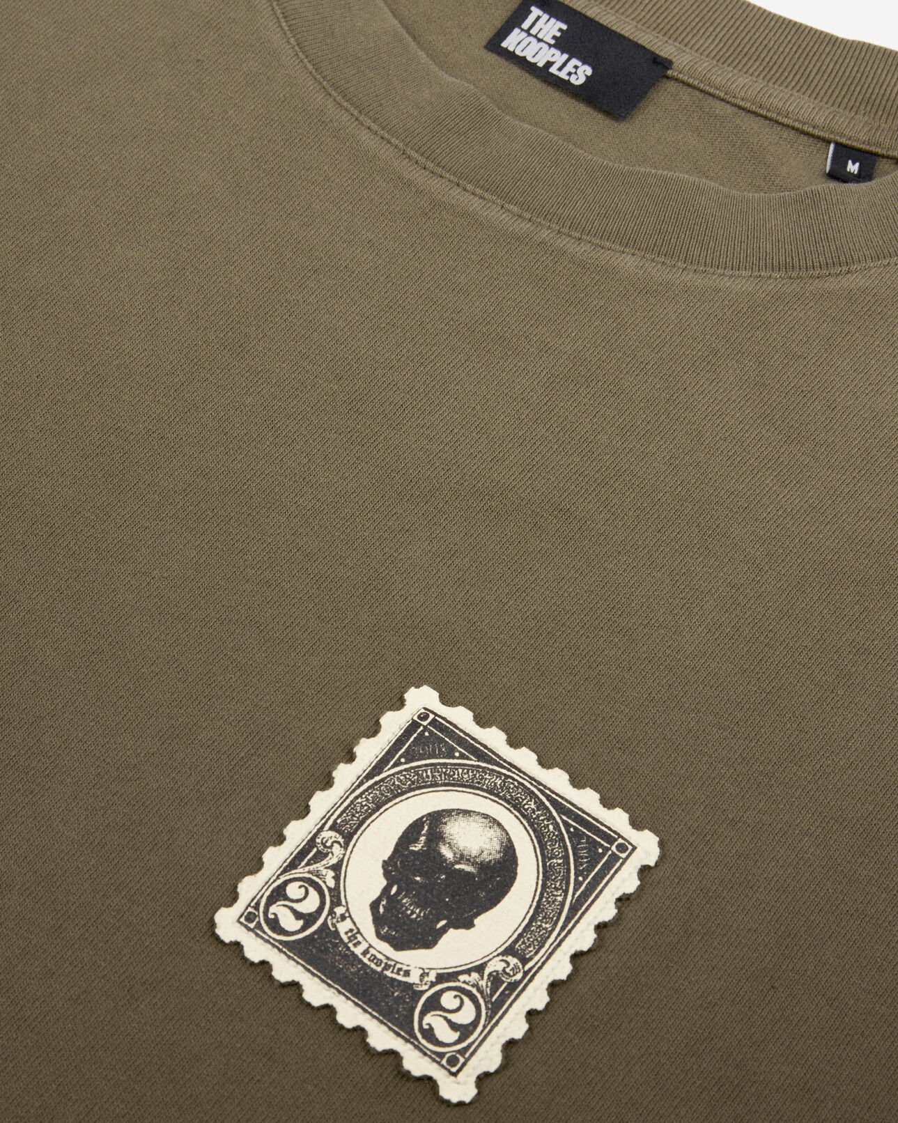 The Kooples MEN DARK BROWN brown t-shirt with patches