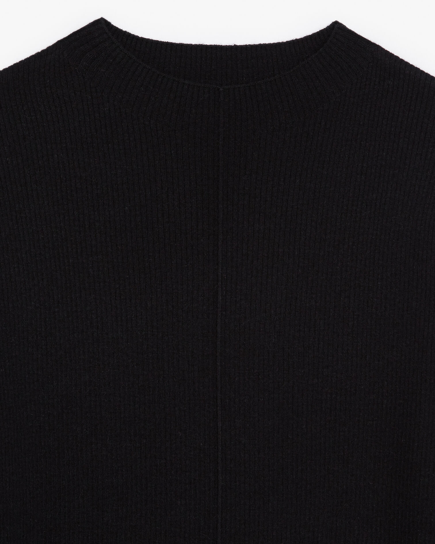 Pull fin laine cachemire noir ajusté, BLACK, hi-res image number null