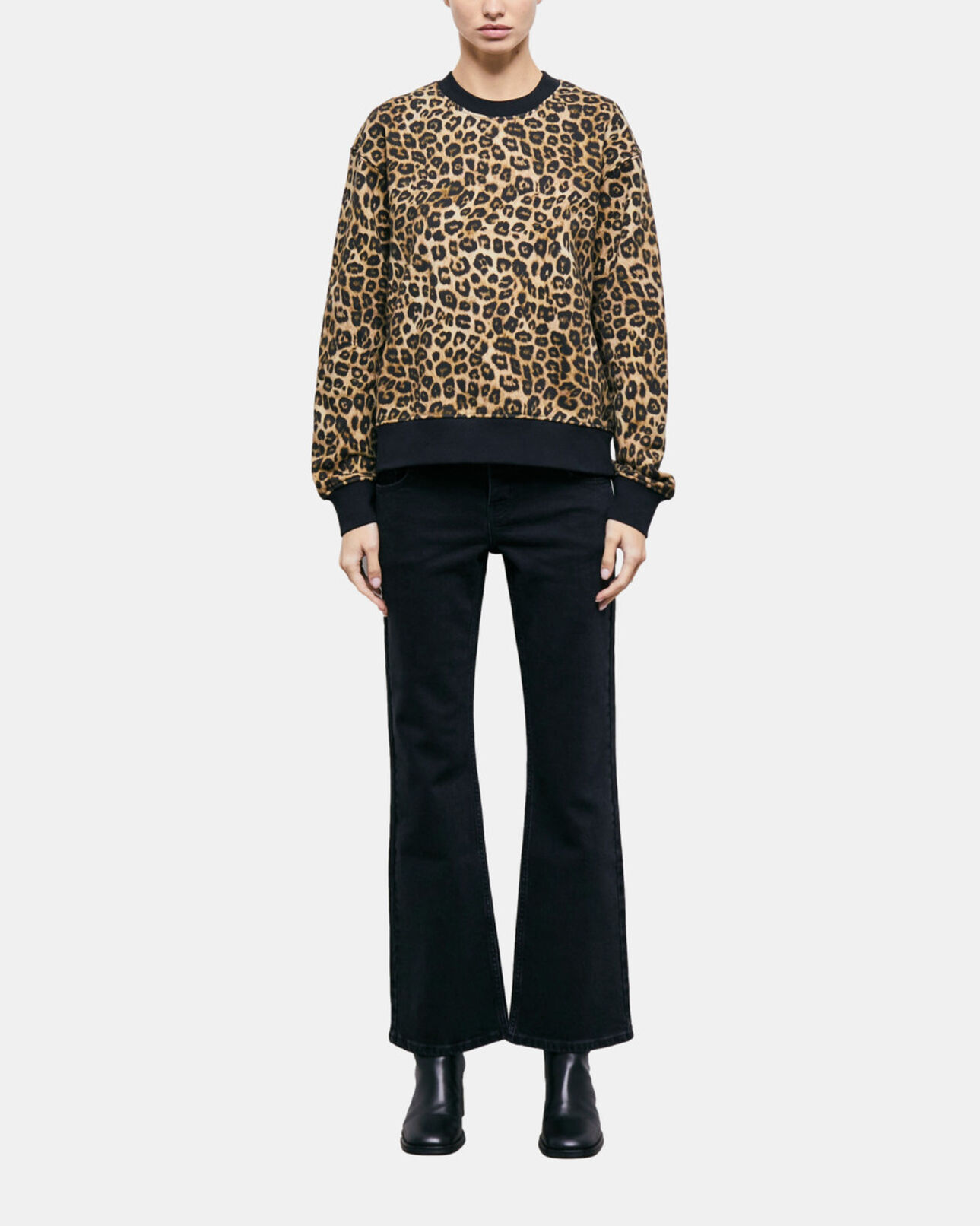 The Kooples MUJER LEOPARD sudadera leopardo