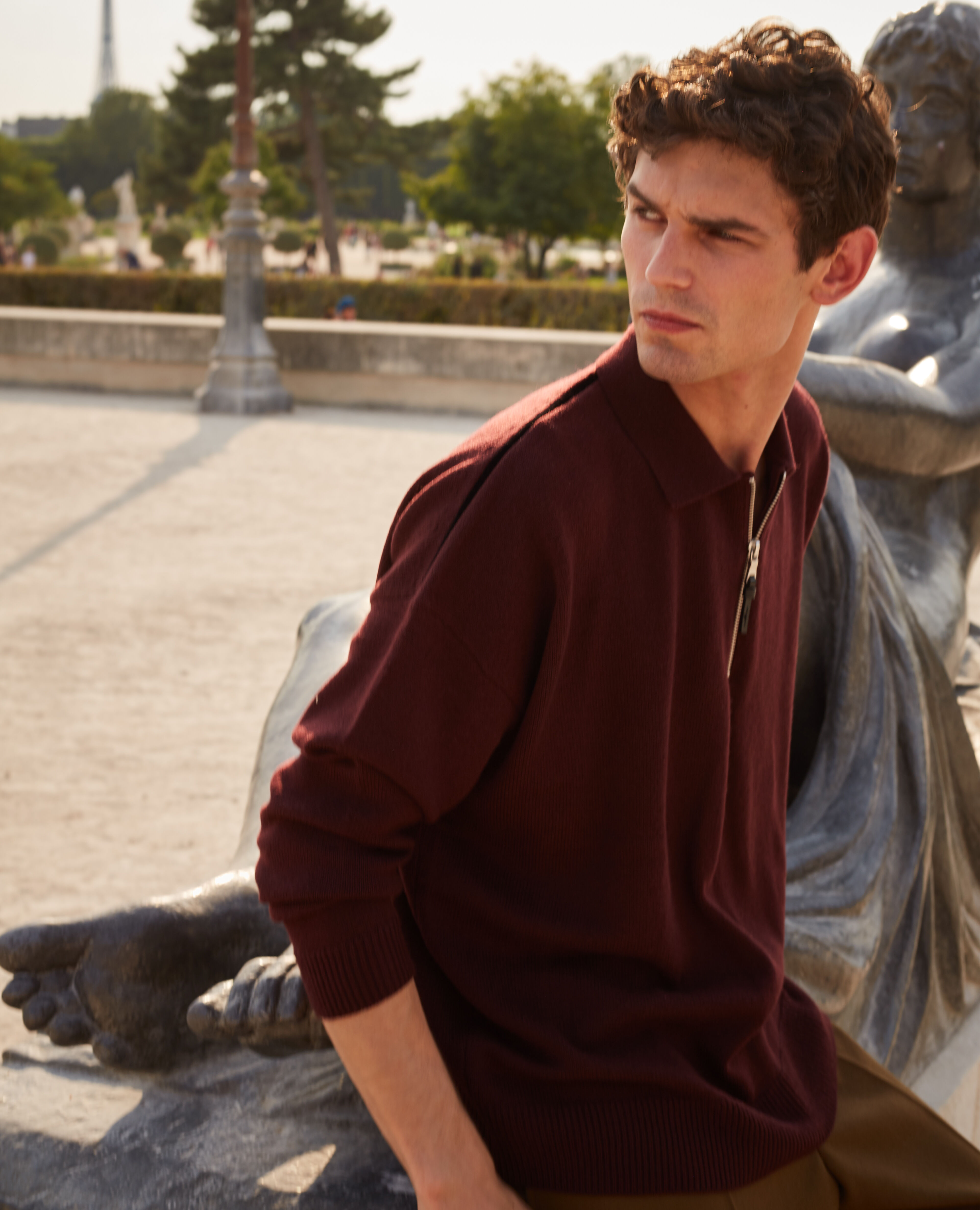 Burgundy zip up sweater cheap