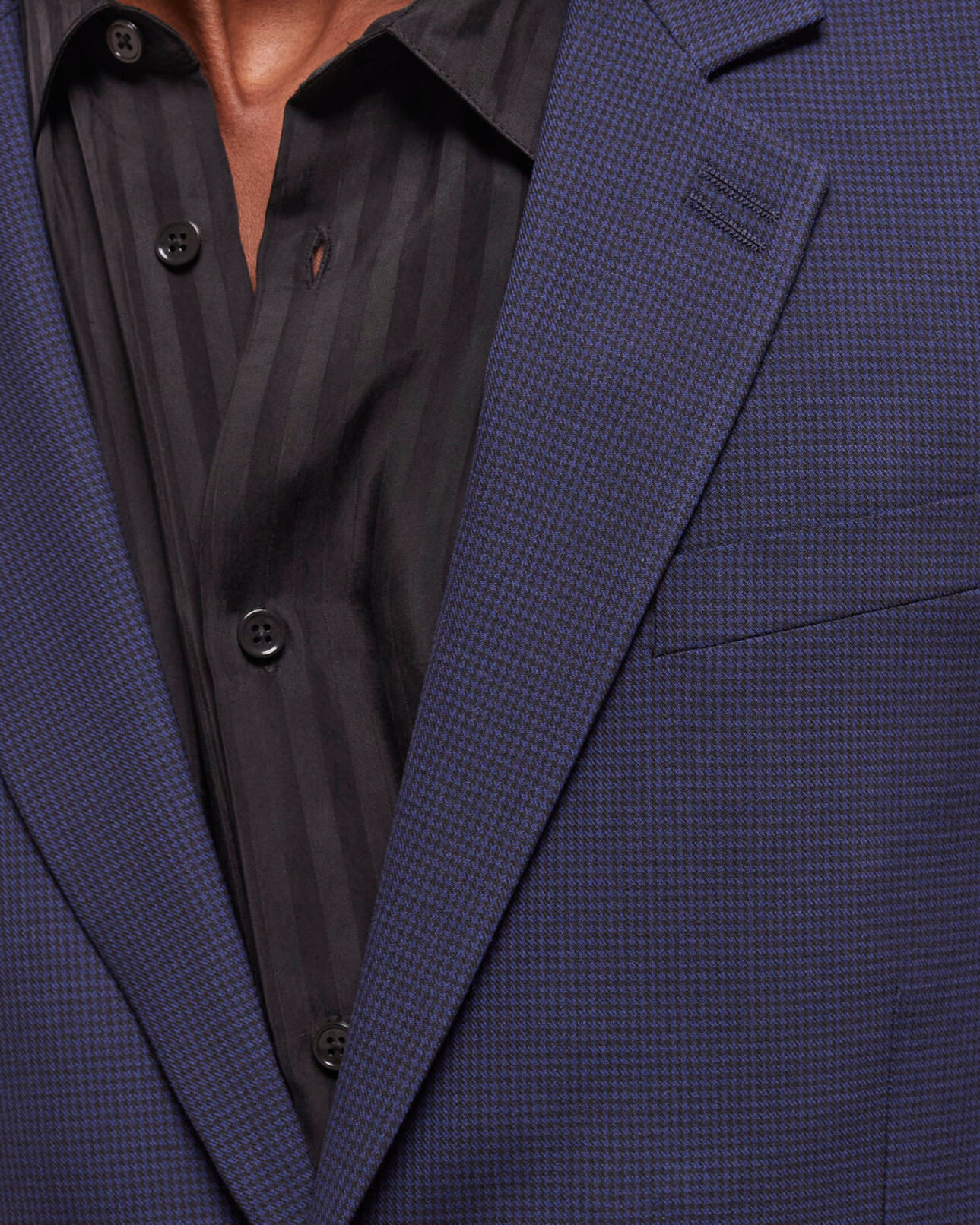 The Kooples HERREN BLACK / NAVY wollsakko mit hahnentritt-motiv