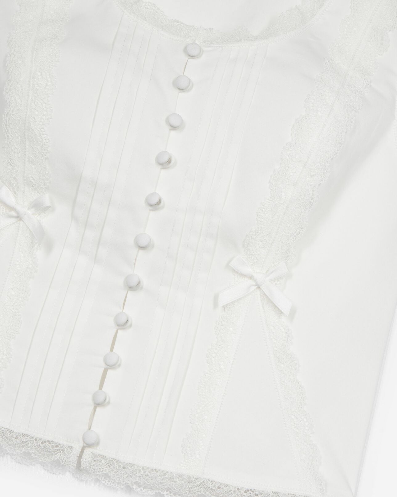 The Kooples DAMEN ECRU top mit spitzendetails ecru