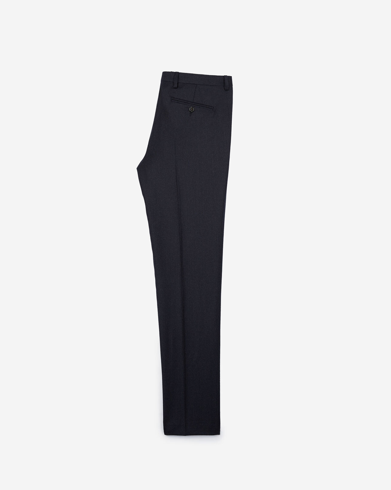 The Kooples HOMBRE DARK NAVY - MIDDLE GREY pantalones de traje azul marino de rayas blancas de lana