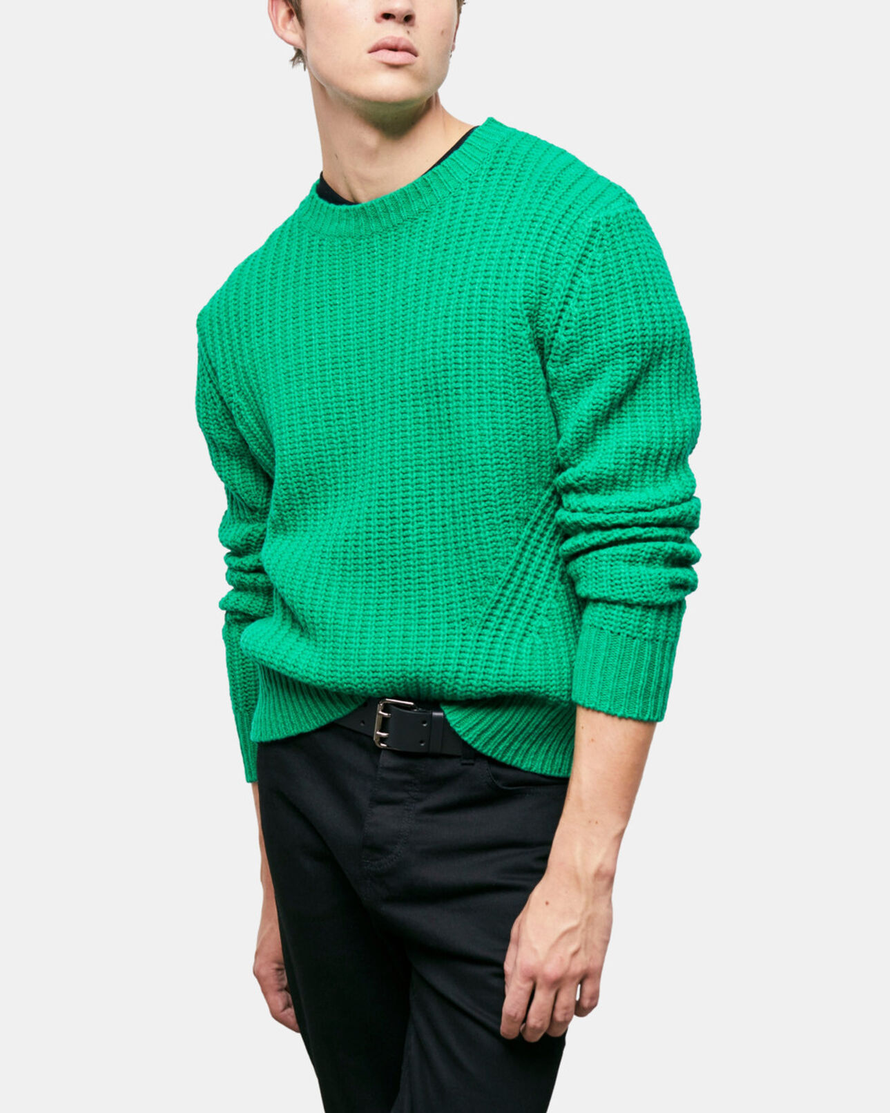 The Kooples MEN GREEN green knit sweater