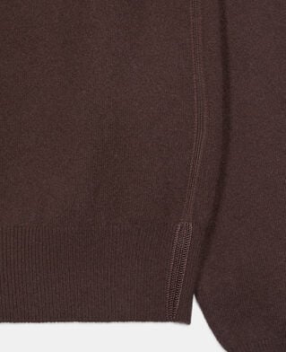 The Kooples HOMME BROWN pull en cachemire marron