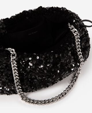 The Kooples F BLACK taylor black sequin bag