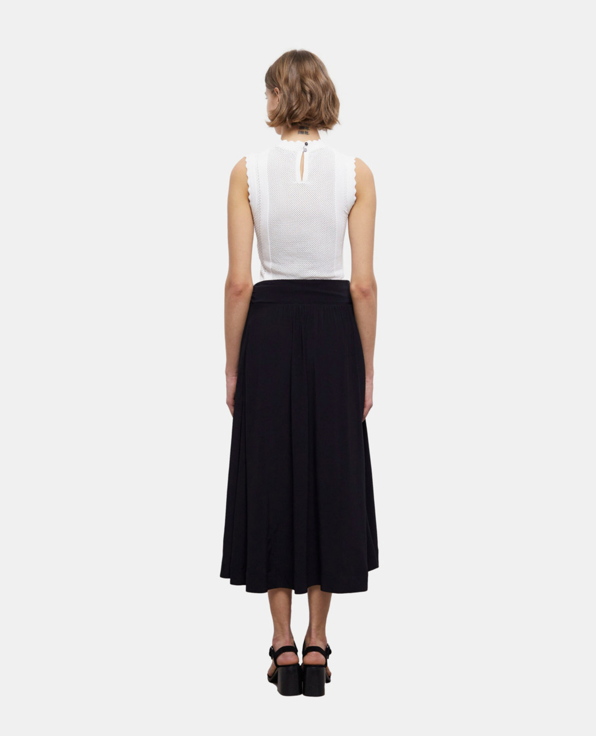 Long black skirt, BLACK, hi-res image number null