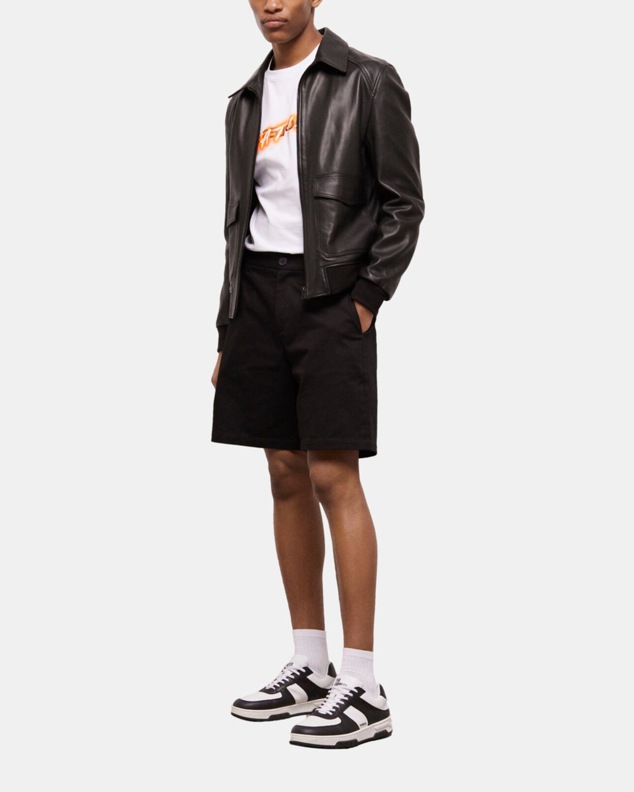 The Kooples MEN BLACK black shorts