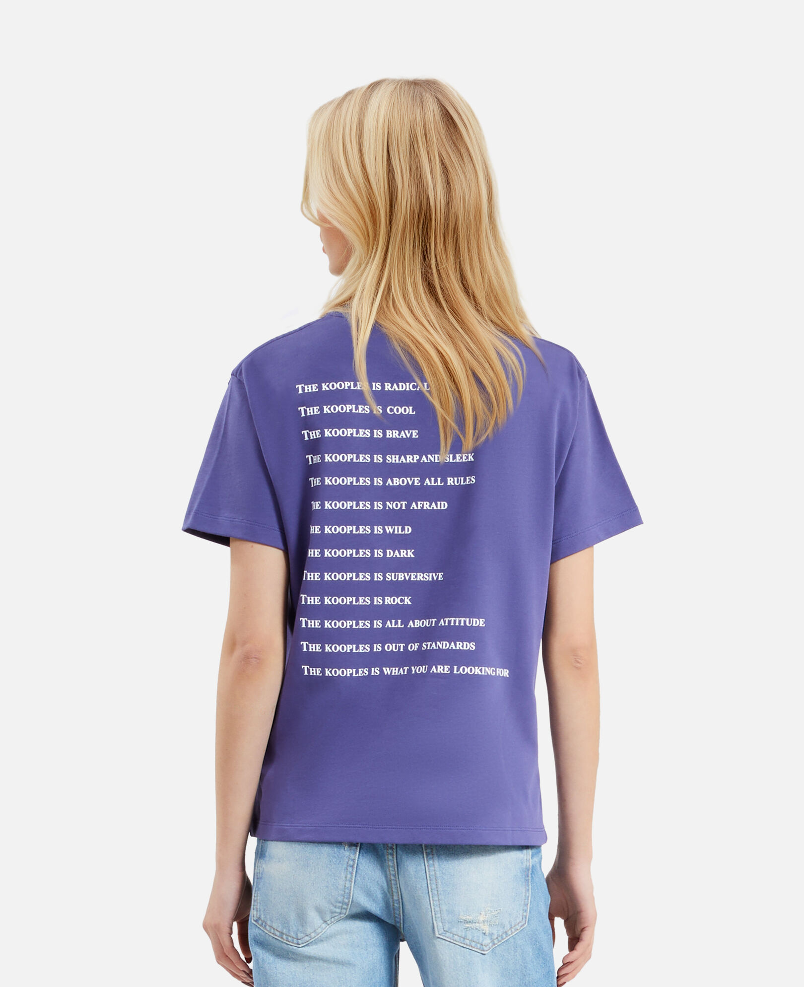 The Kooples WOMEN BLUE ATLANTIQUE purple what is t-shirt