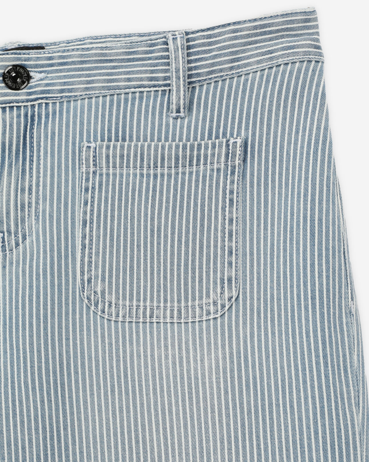 The Kooples WOMEN BLUE DENIM blue and white striped jeans