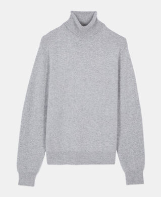 The Kooples HOMME MIDDLE GREY MEL pull en cachemire gris