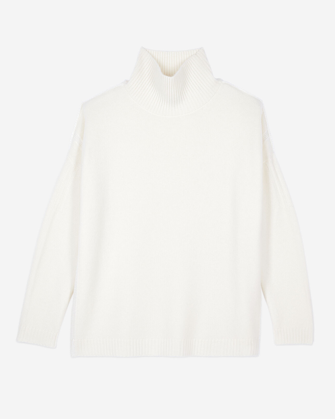 The Kooples FEMME ECRU pull en cachemire écru