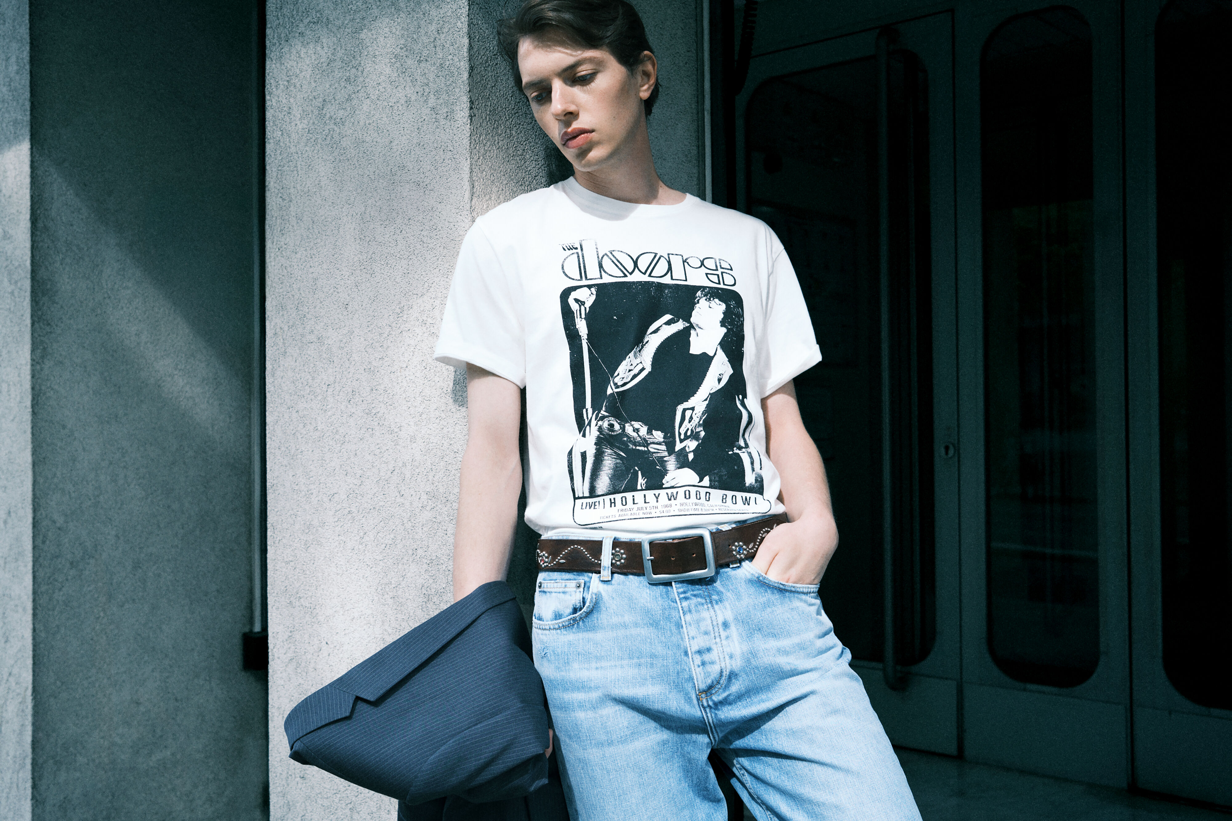 Mixed t-shirt The Doors X The Kooples ecru | The Kooples US