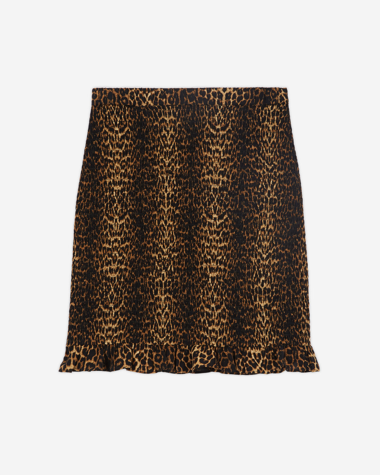 The Kooples WOMEN LEOPARD leopard print short skirt