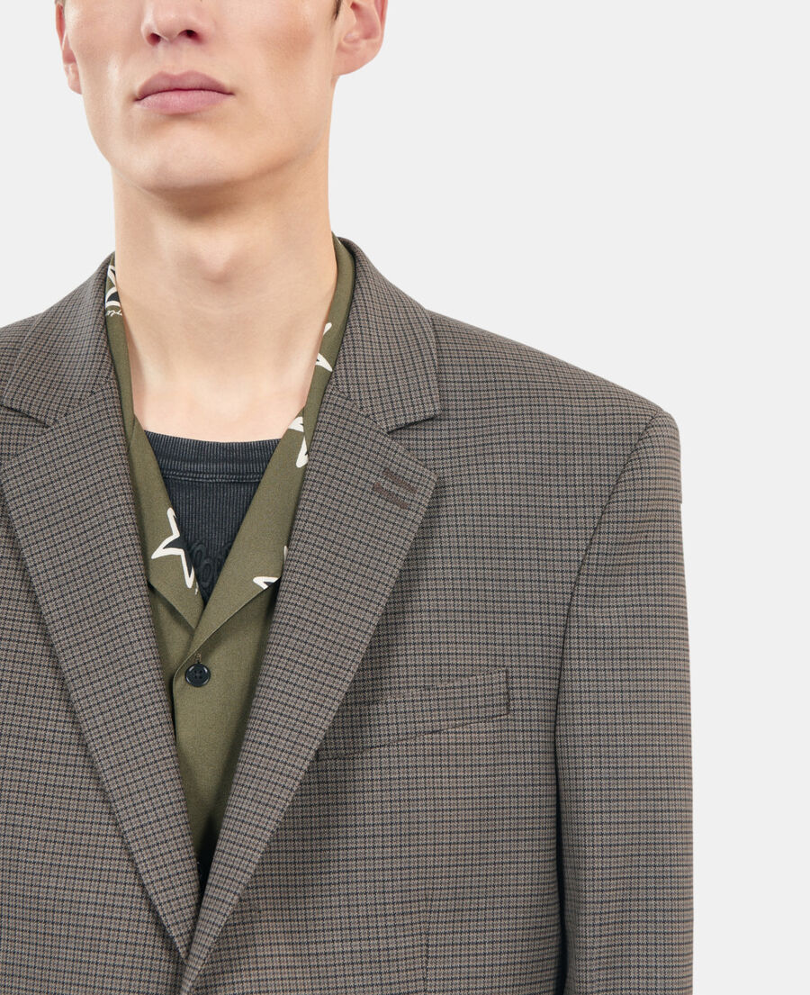 The Kooples HOMME BROWN veste de costume en laine marron