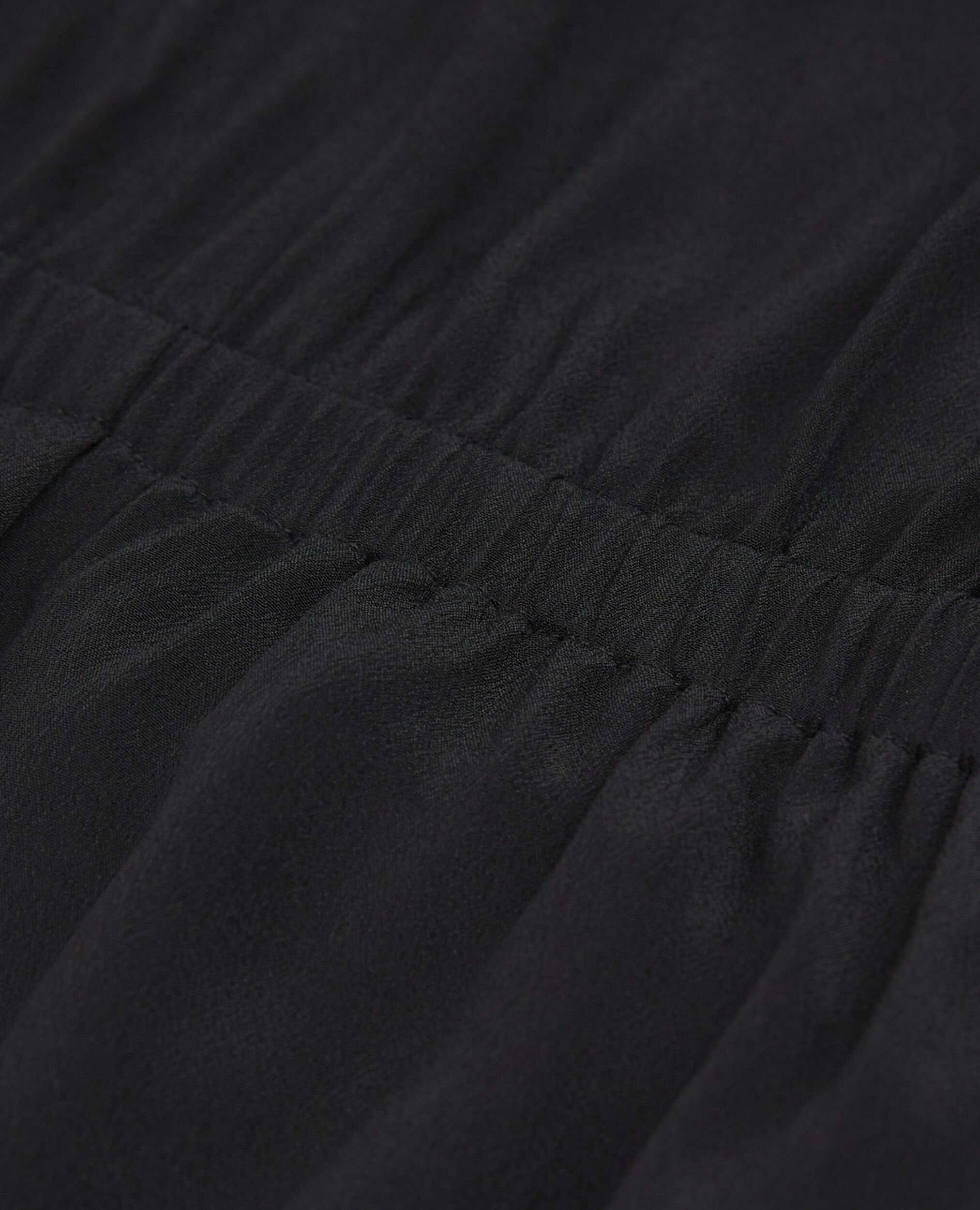 Short black dress with knotted short sleeves, BLACK, hi-res image number null