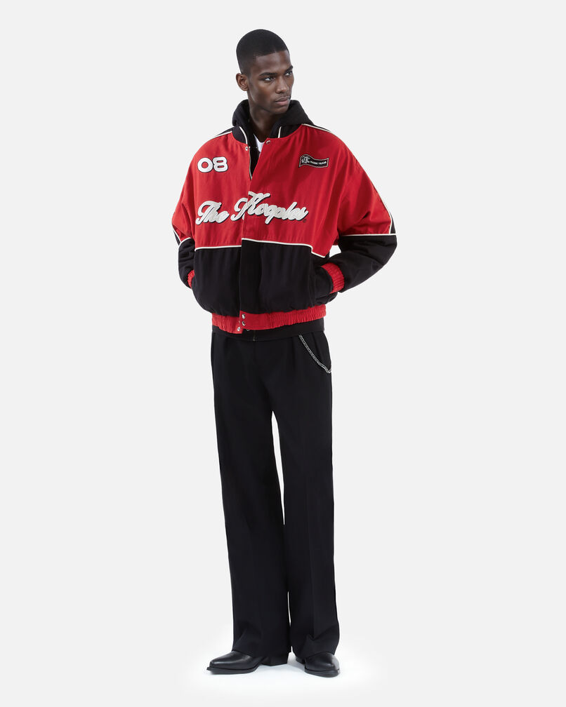 The Kooples HOMBRE BLACK - RED chaqueta estilo chaqueta correr negra roja