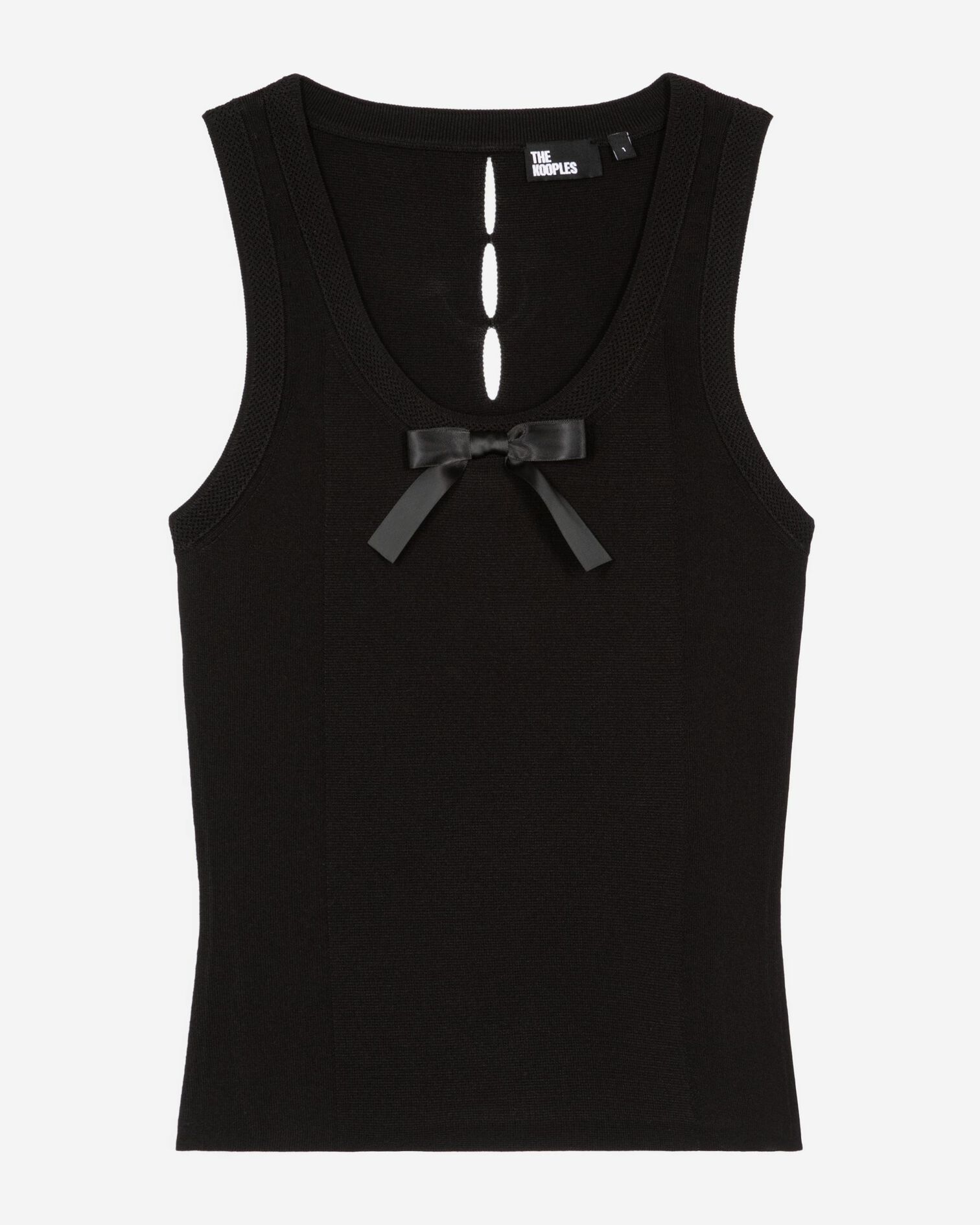 Top en maille noir, BLACK, hi-res image number null