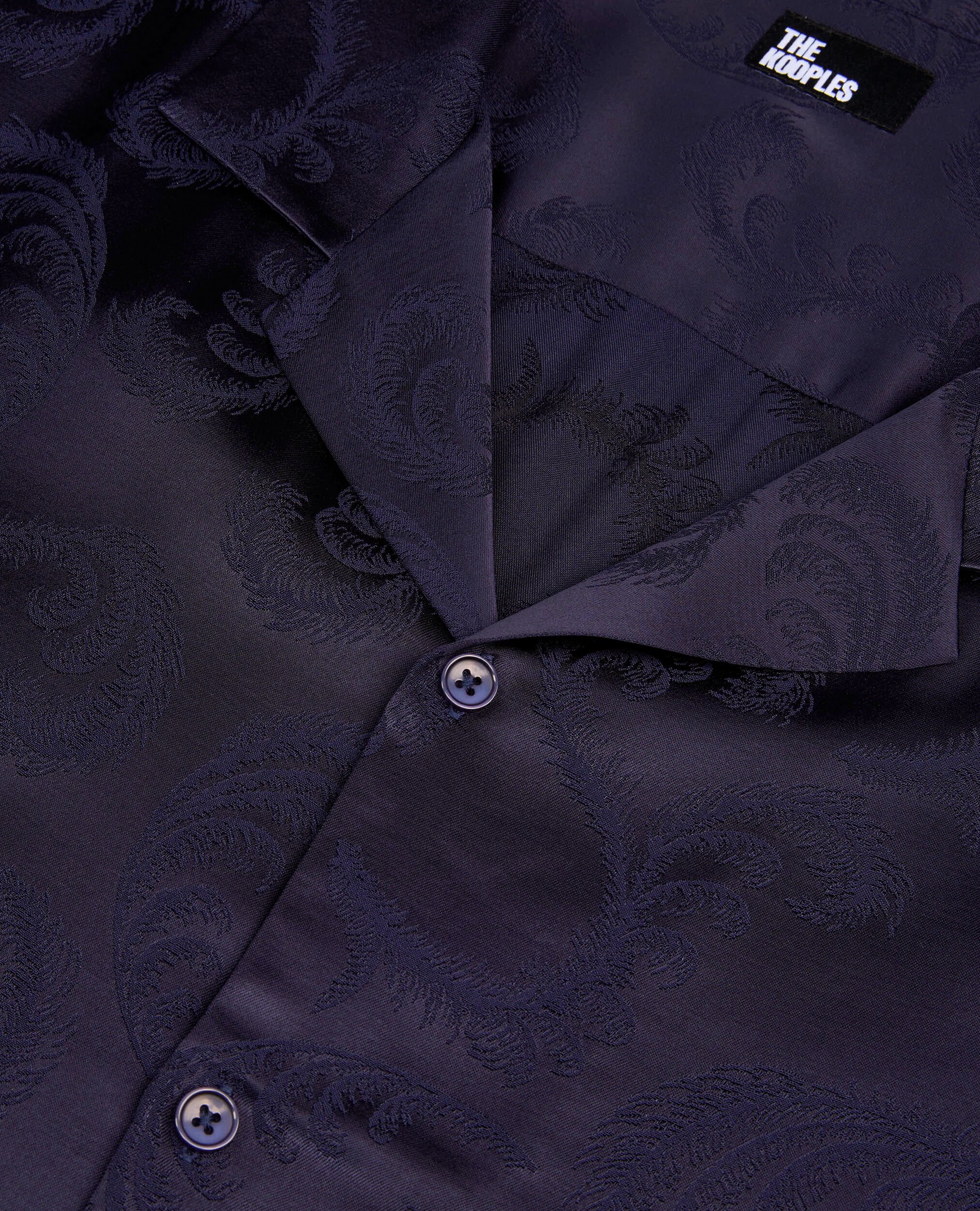 Navy short-sleeve shirt, NAVY, hi-res image number null